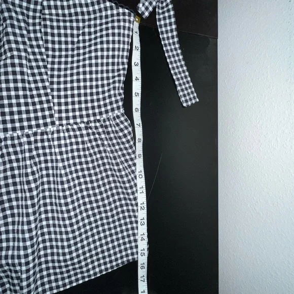 Skies are Blue Gingham Flowy Blouse - Picture 8 of 8